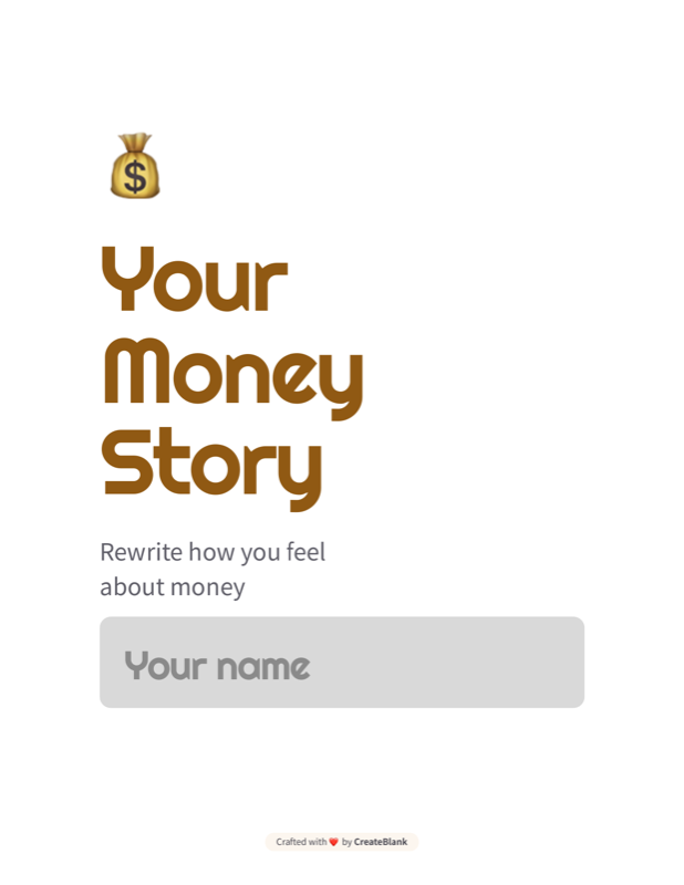 Honey theme cover of a money mindset workbook